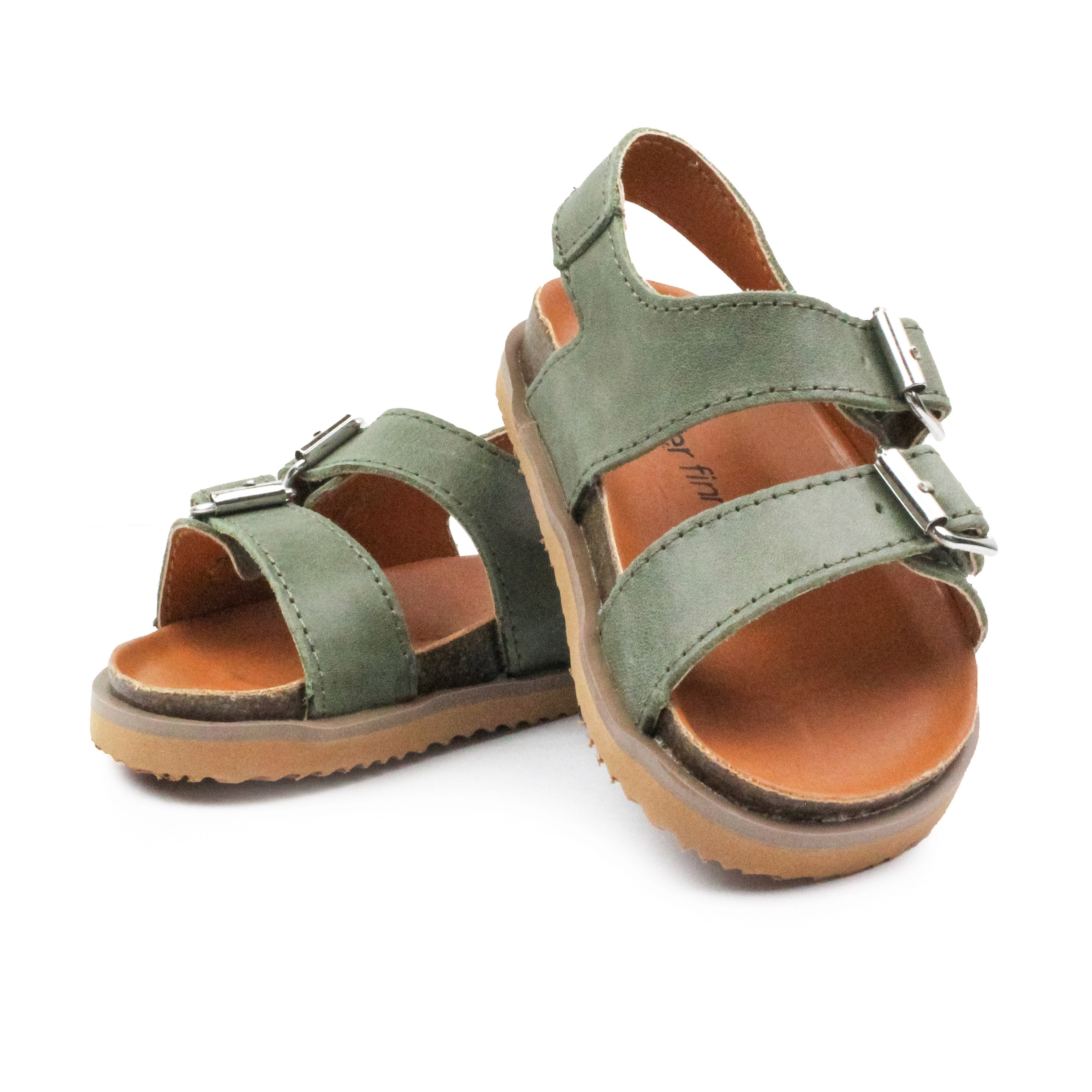 Tan buckle fashion sandals