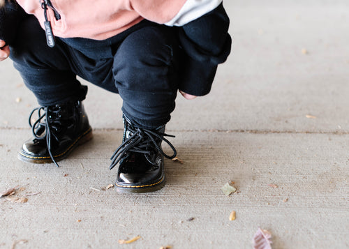 Jet Black - Combat Boot