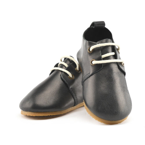 Black - Low Top Oxfords - Hard Sole