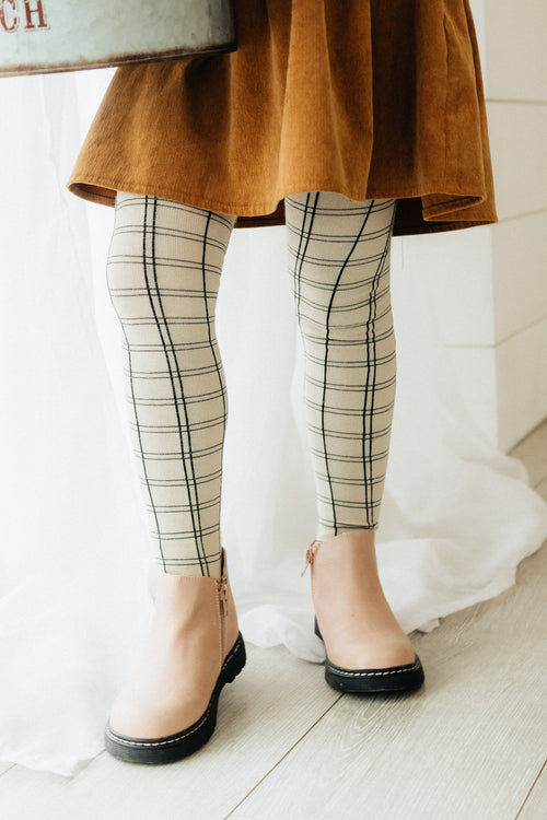 Sage Tight: Cream- Baby and Kid