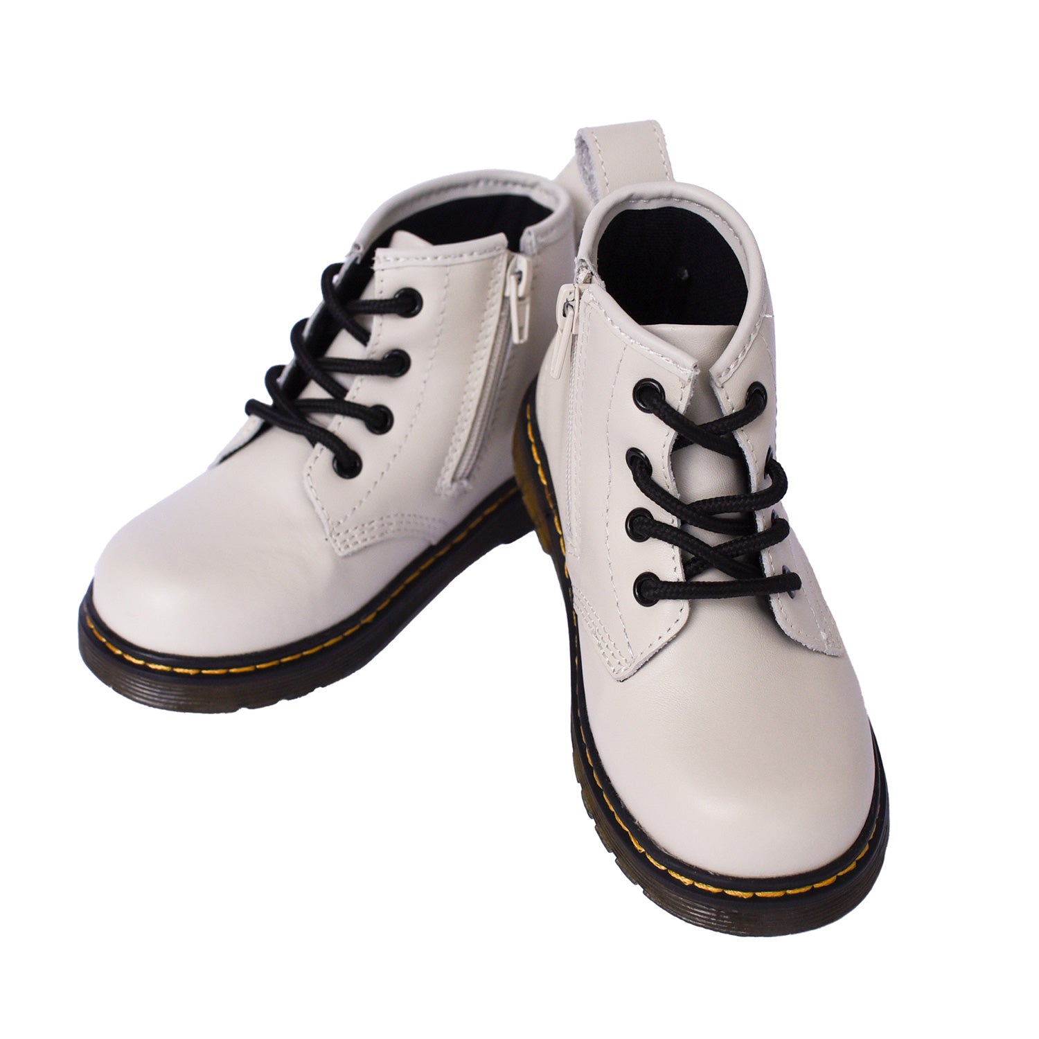 Piper Finn - Baby & Toddler Leather Shoes - Combat Boot - Oat