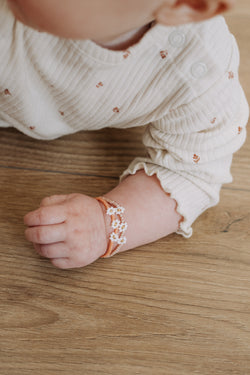Peach Daisy- Bracelet- Child