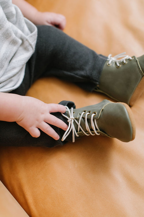 Sage - High Top Oxfords - Soft Sole