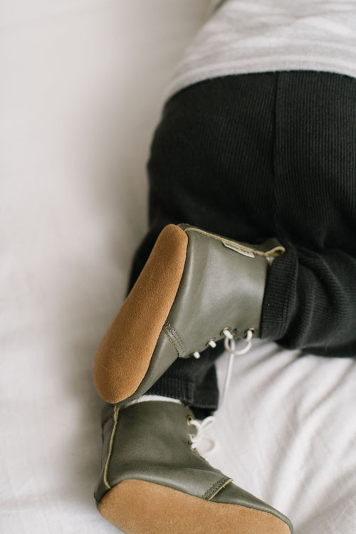 Sage - High Top Oxfords - Soft Sole