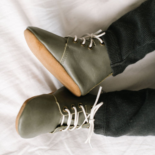 Sage - High Top Oxfords - Soft Sole