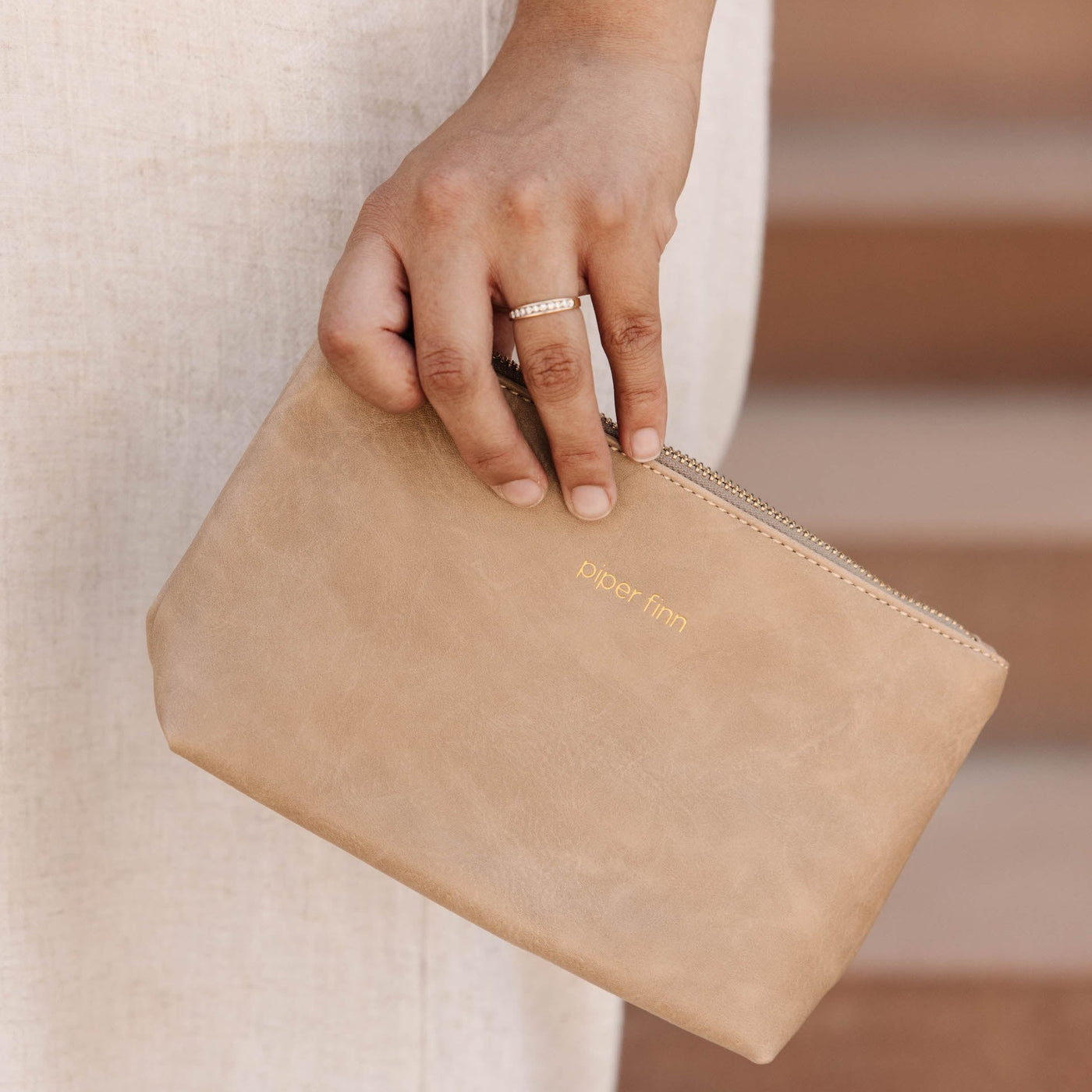 Clutch Bag - Taupe