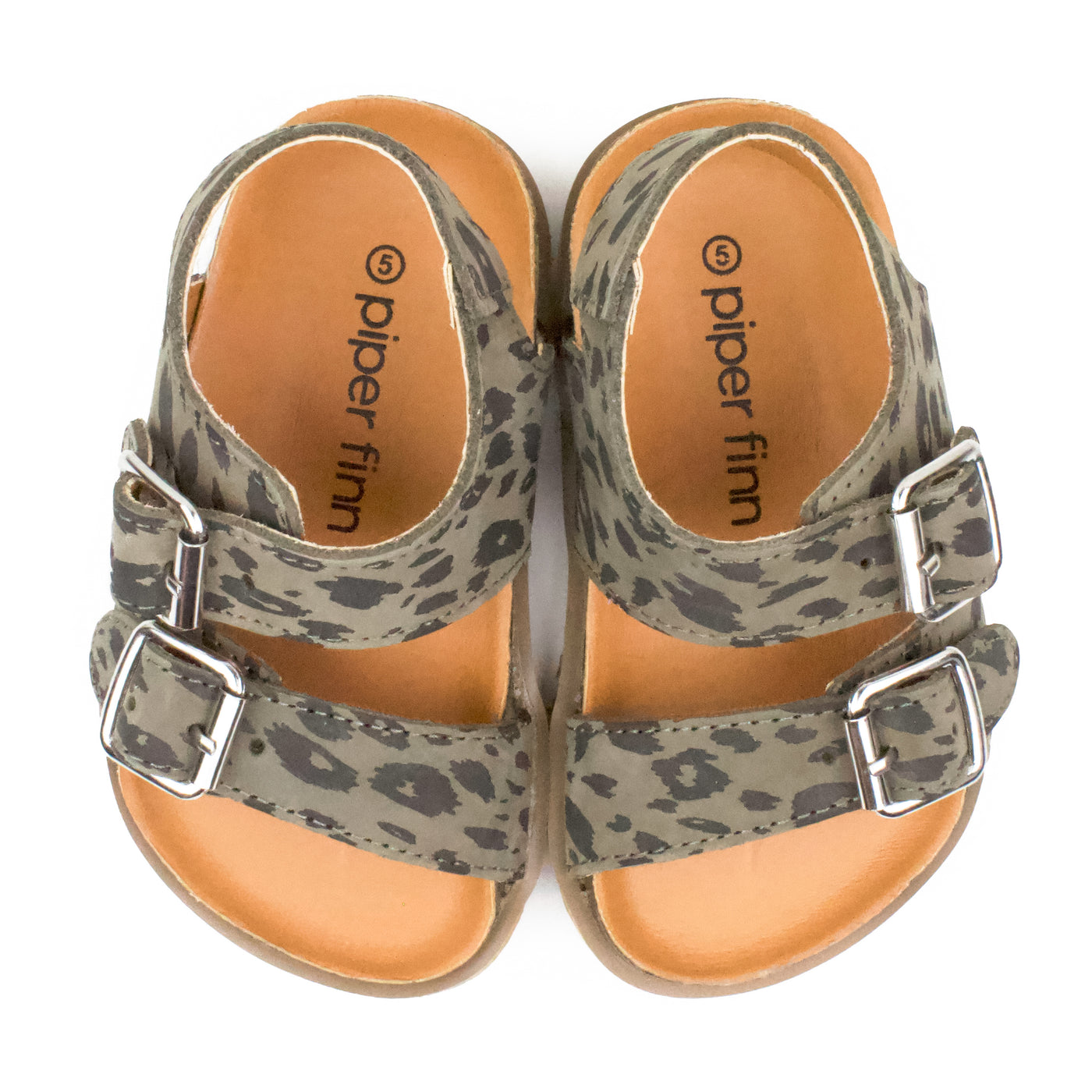Grey Leopard - Buckle Sandal