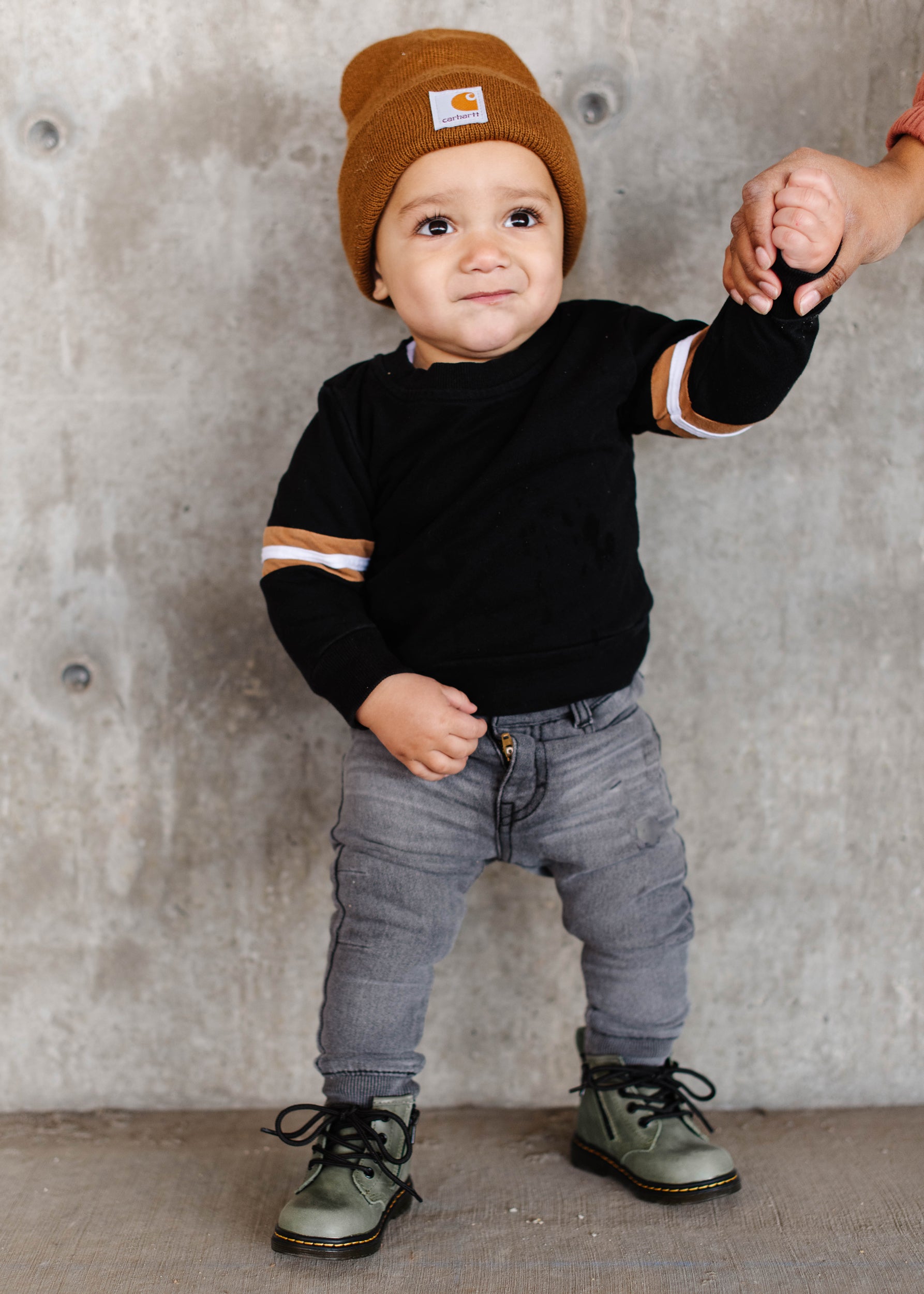 Baby boy hotsell black timberland boots