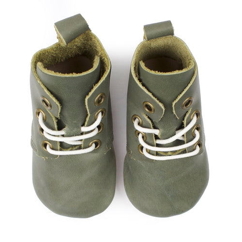 Sage - High Top Oxfords - Soft Sole