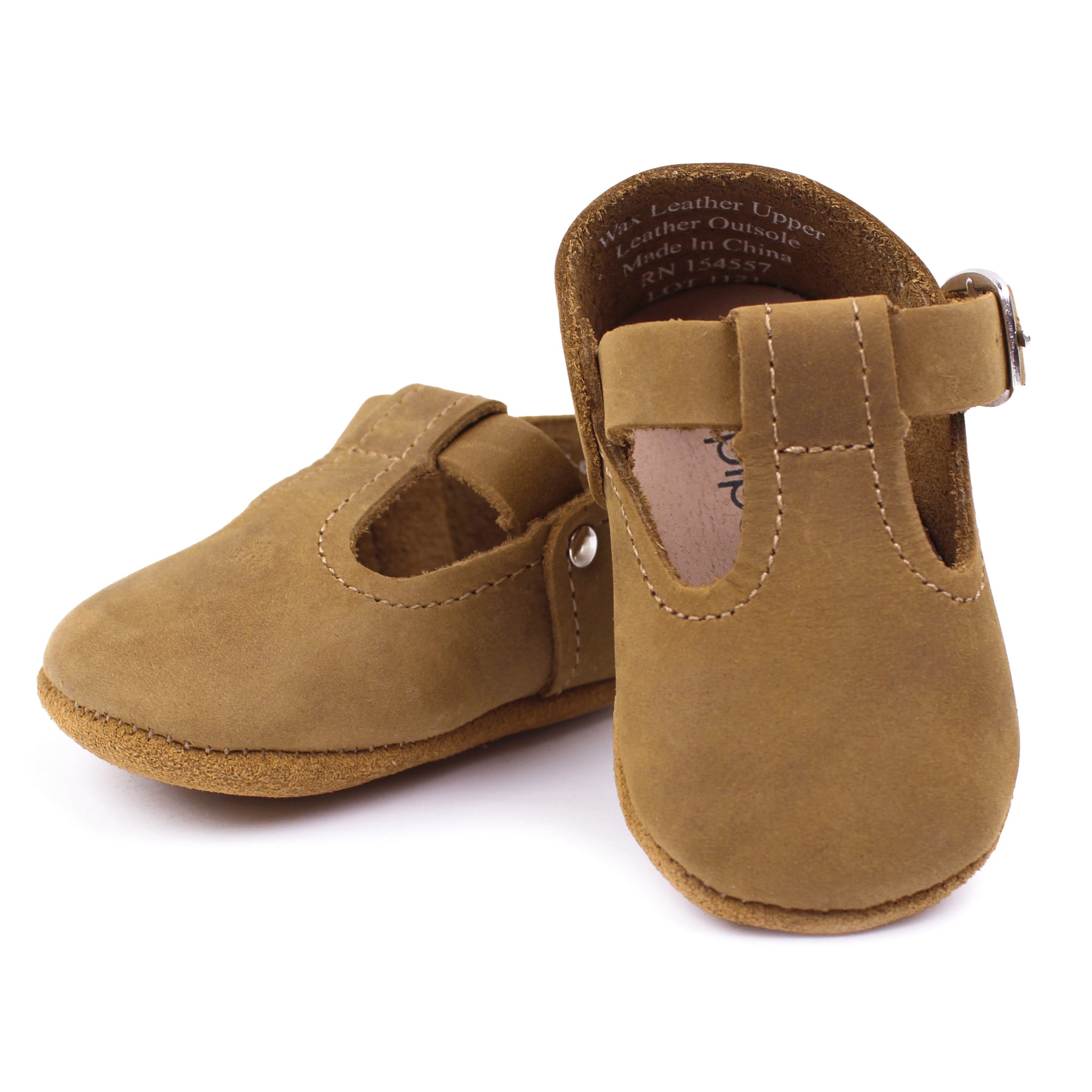 Piper Finn - Baby & Toddler Girl Shoes - T-Strap Mary Jane - Brown ...