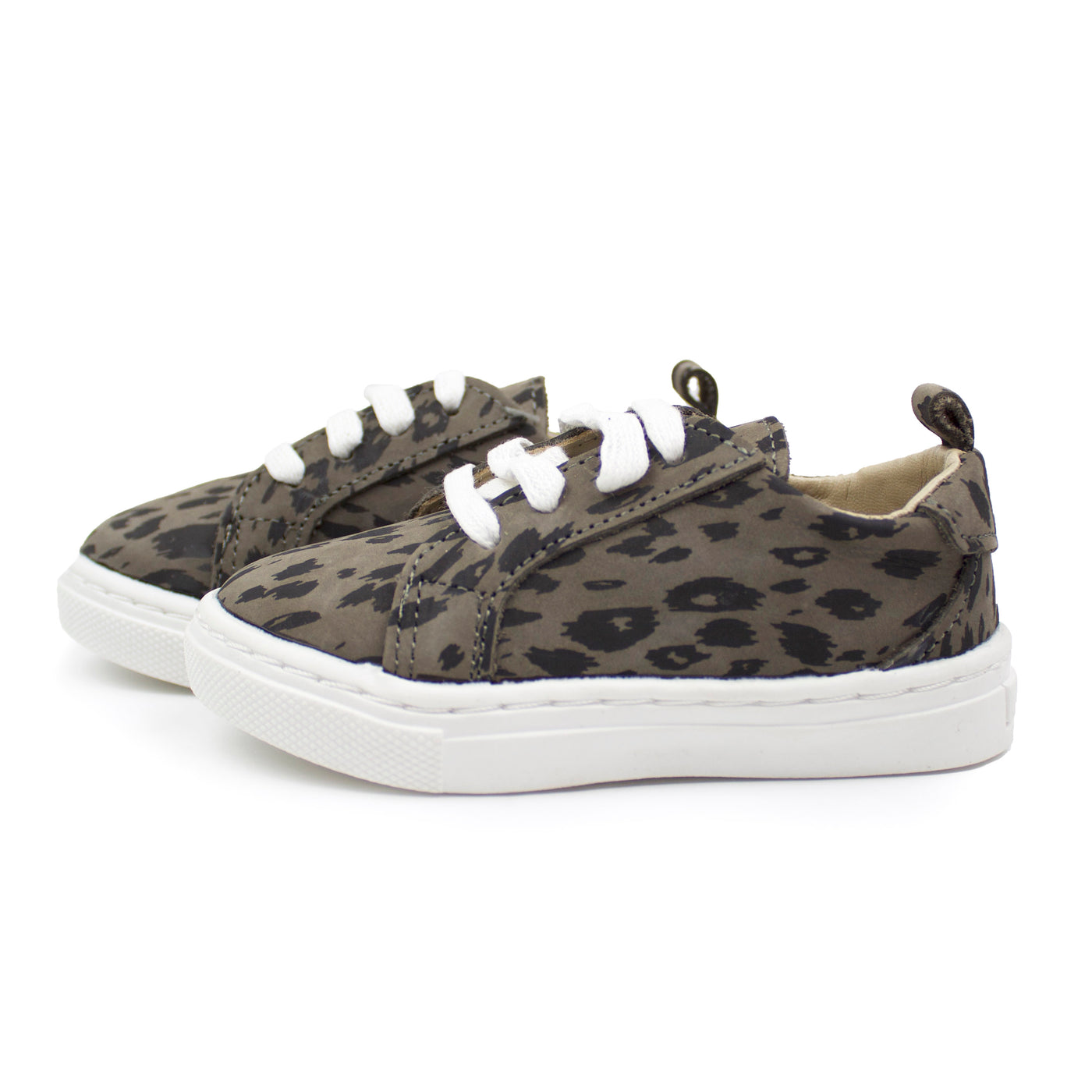Grey Leopard - Low Top Sneakers
