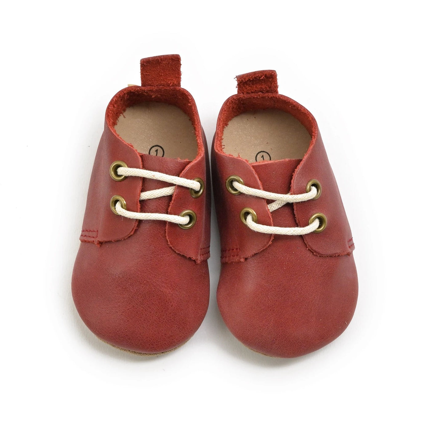 Burgundy - Low Top Oxfords - Soft Sole