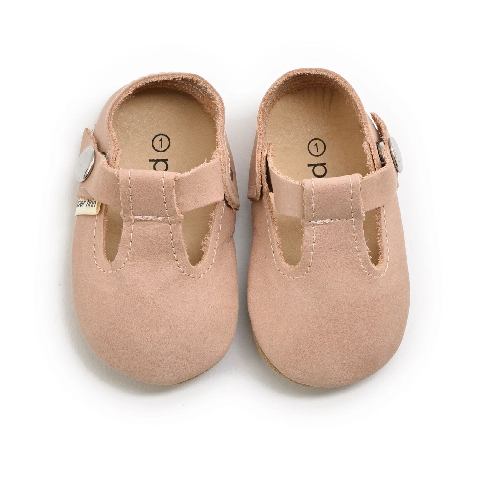 Piper Finn Baby Toddler Girl Shoes T Strap Mary Jane Blush