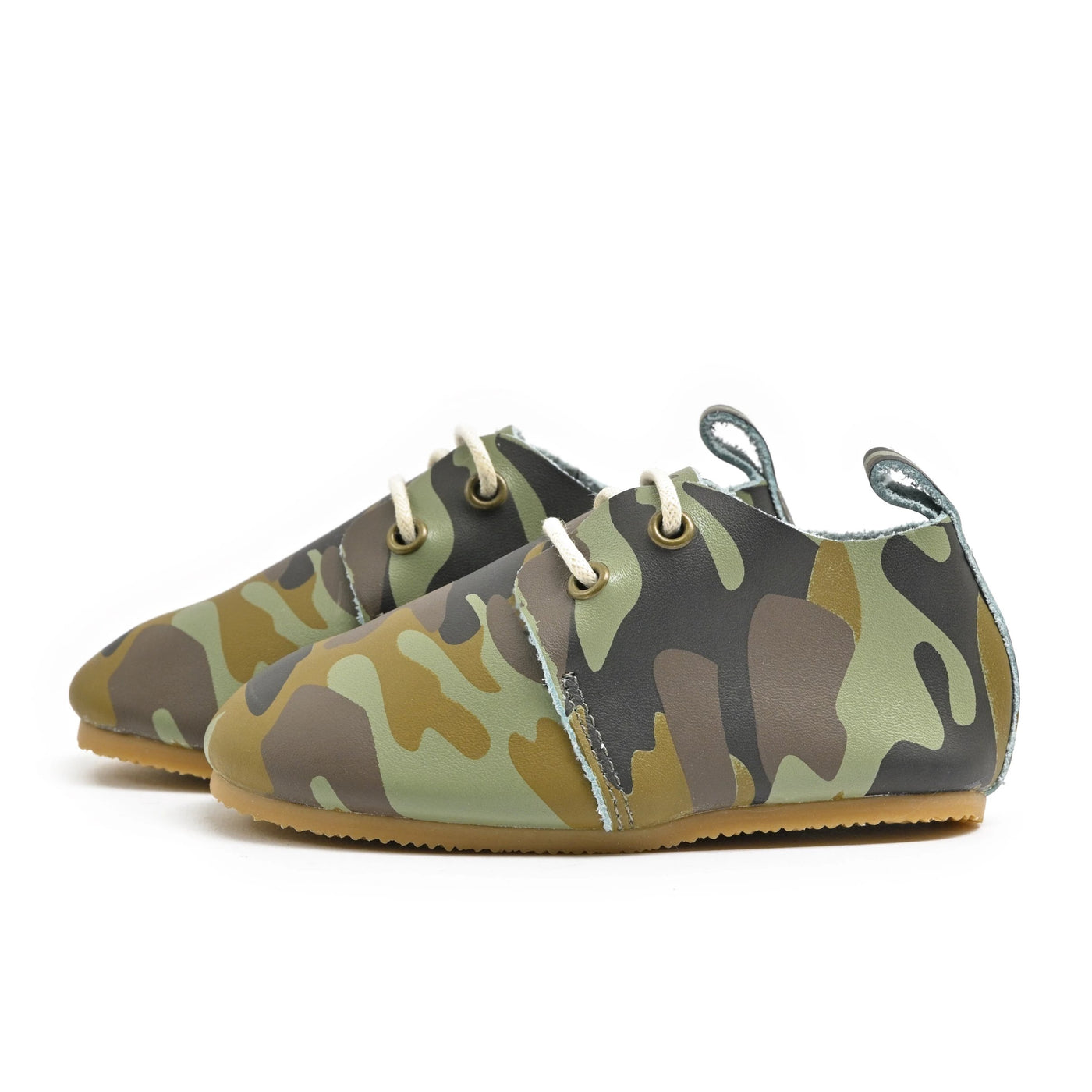 Camo - Low Top Oxfords - Hard Sole