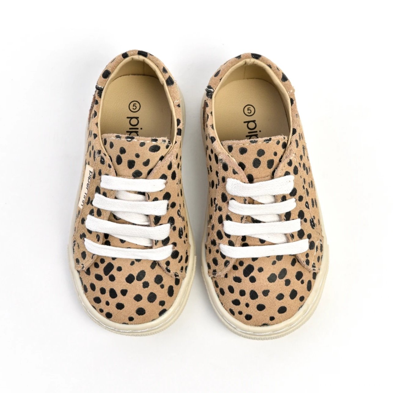 Piper Finn - Baby & Toddler Shoes - Leather Low Top Sneakers - Cheetah ...