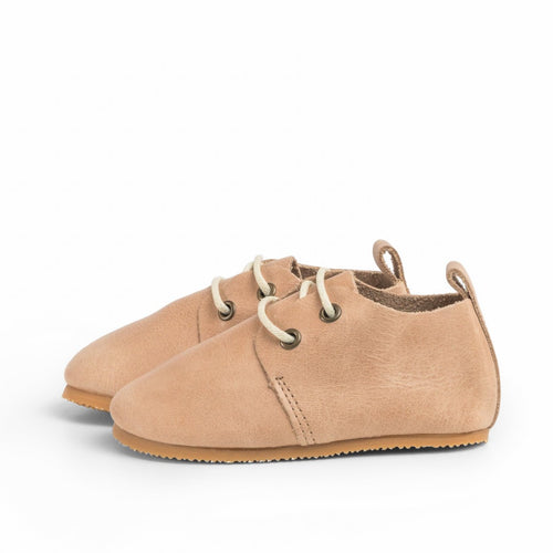 Tan - Low Top Oxfords - Hard Sole