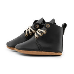 Black - High Top Oxfords - Soft Sole