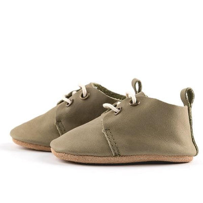Olive - Low Top Oxfords - Soft Sole