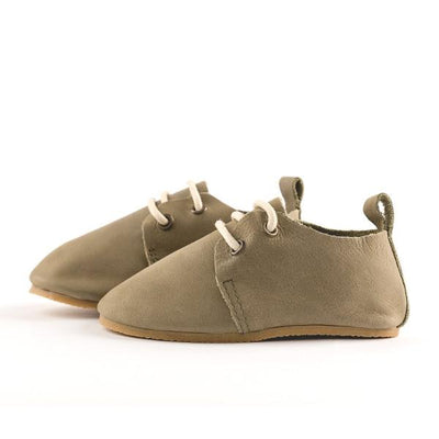 Olive - Low Top Oxfords - Hard Sole